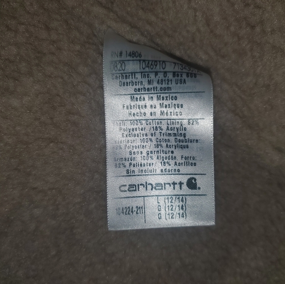 Carhartt Duck Canvas Sherpa Lined Vest NWOT - Picture 11 of 11